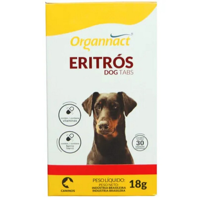 Organnact Eritrós Tabs para Cães 18 g