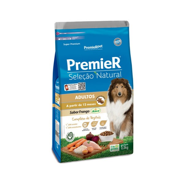 Premier Seleção Natural para Cães Adultos 2,5 KG