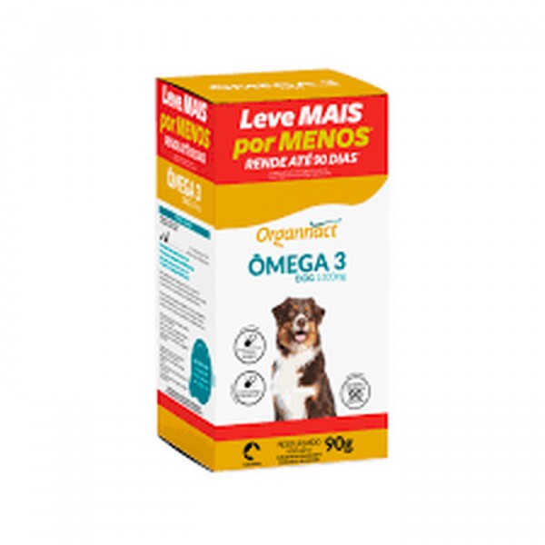 Ômega 3 Dog Organnact 1000mg para Cães