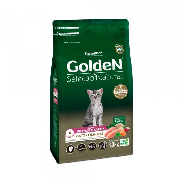 GOLDEN SELECAO NATUR GATOS FILH 3KG