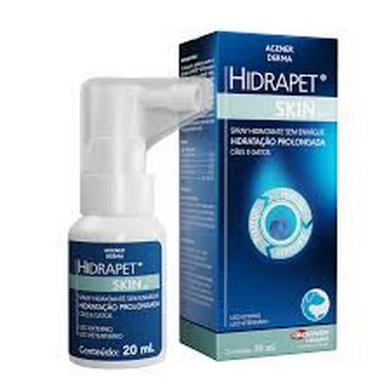 Spray Hidratante Hidrapet Skin On para Cães e Gatos 20 ml