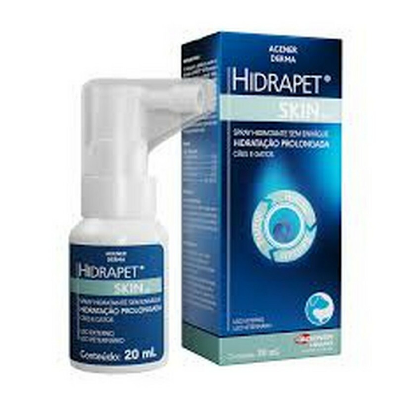 Spray Hidratante Hidrapet Skin On para Cães e Gatos 20 ml