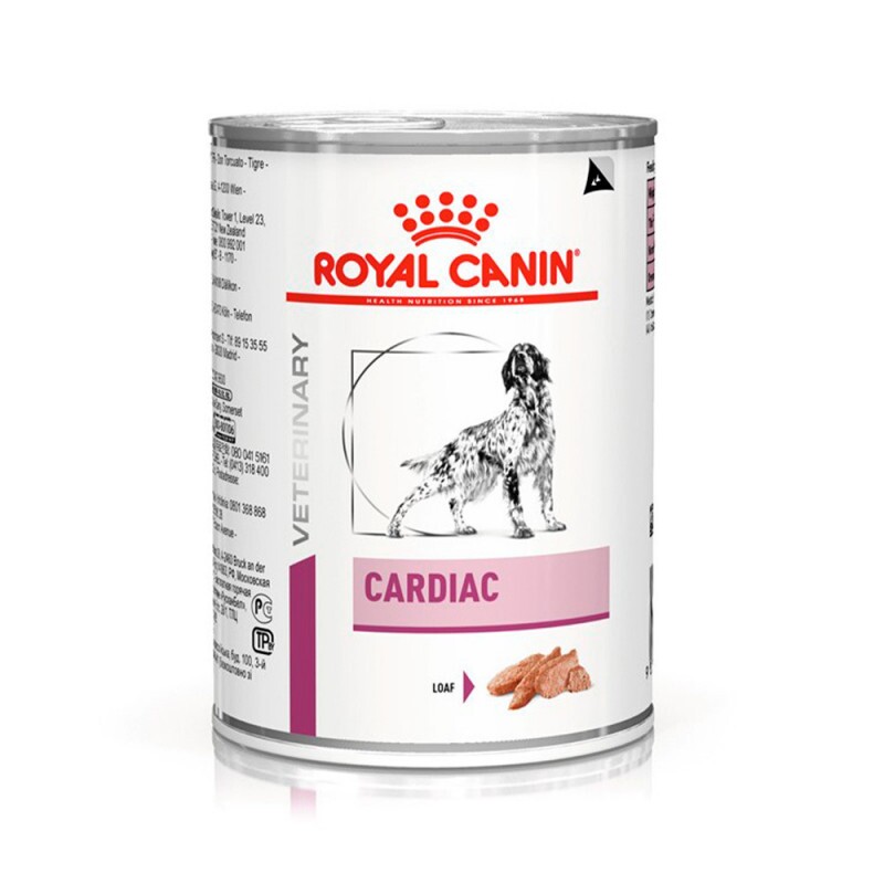 Ração Úmida Royal Canin Lata Veterinary Diet Cardiac para Cães com Insuficiência Cardíaca Crônica - 410 g