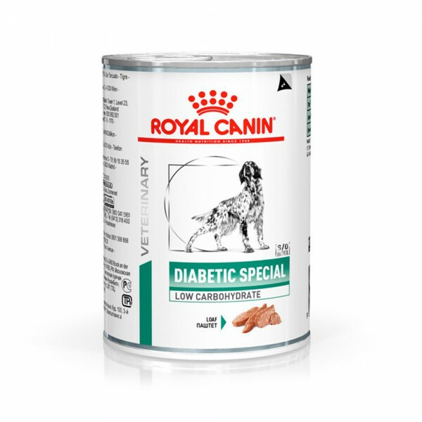 Ração Úmida Royal Canin Lata Veterinary Diet Diabetic para Cães com Diabetes - 410 g
