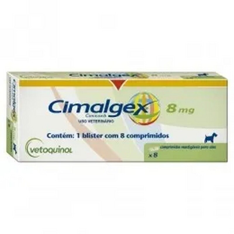 Anti-Inflamatório Vetoquinol Cimalgex Cimicoxib 8 Comprimidos 8 MG 