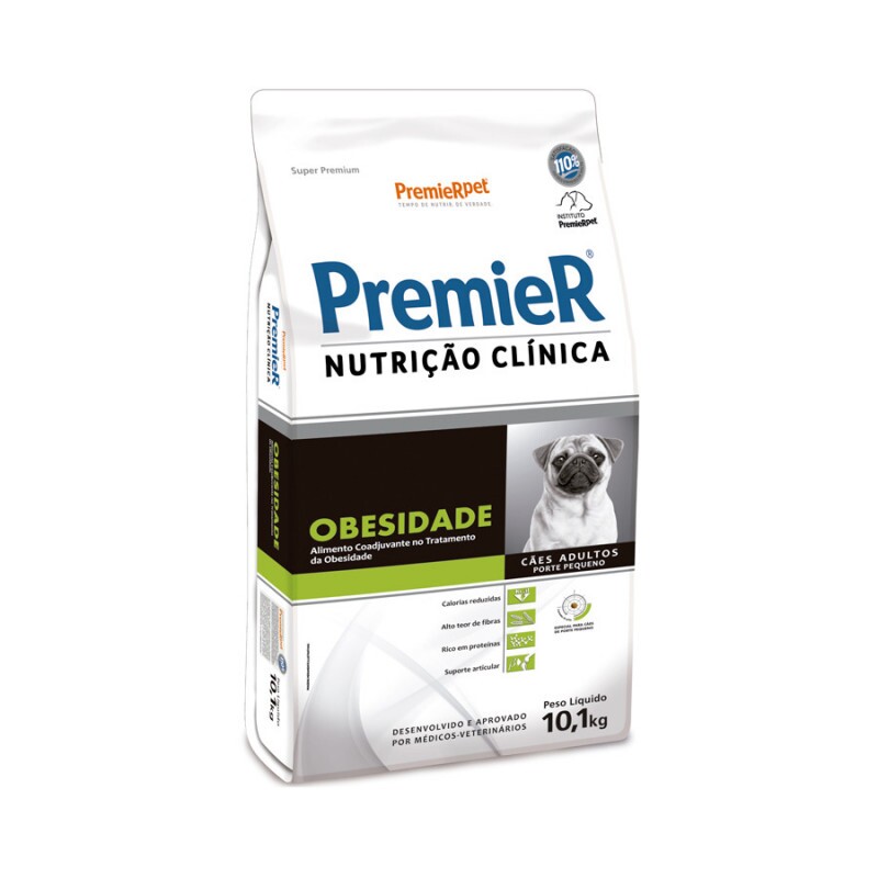 Ração Premier Nutrição Clínica Obesidade Cães Adultos Pequeno Porte 10,1 KG