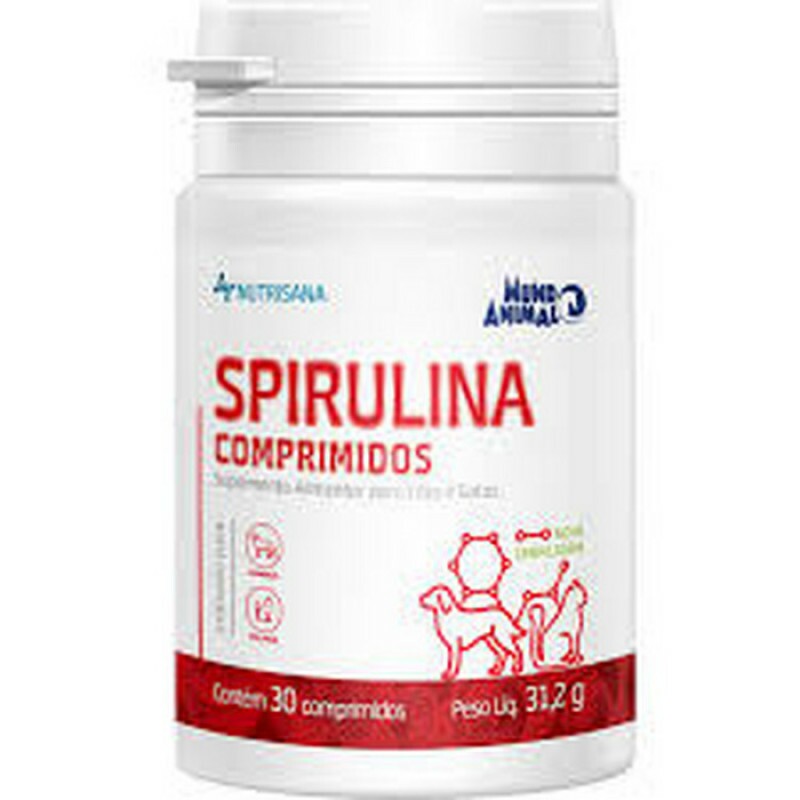 Nutrisana Spirulina 31,2G 30 Comprimidos para Cães e Gatos Mundo Animal