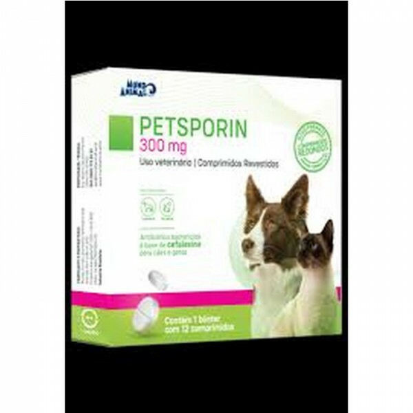 PetSporin 300mg Mundo Animal 12 comprimidos