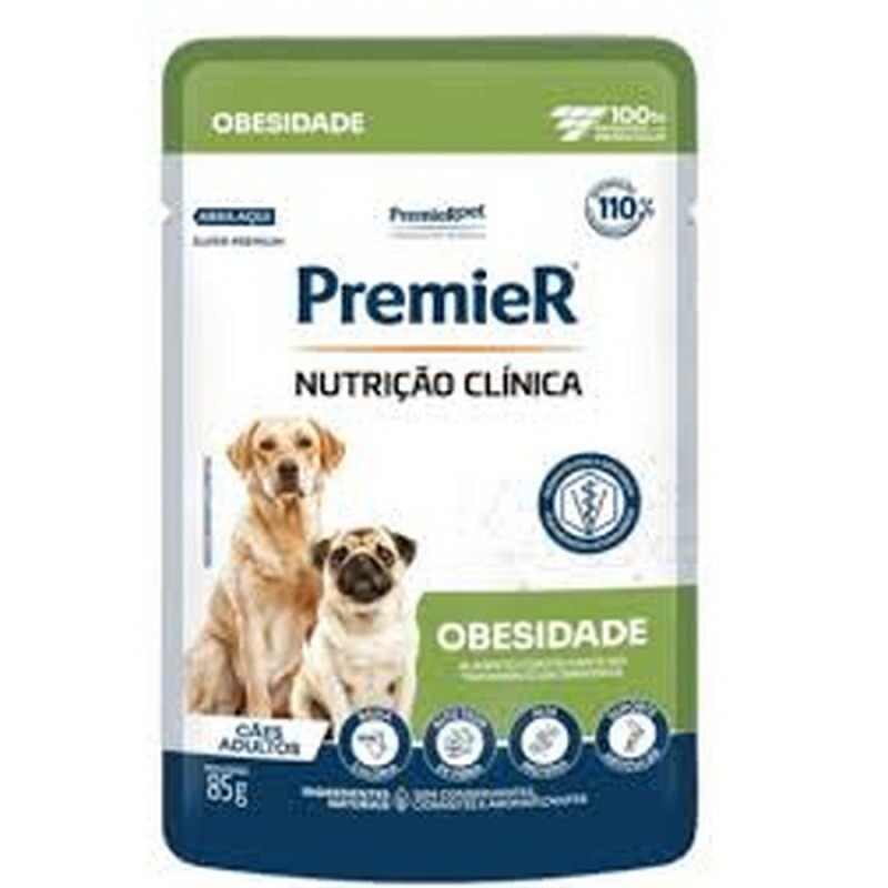 PremieR Nutrição Clínica Úmido para Cães com Obesidade 85g