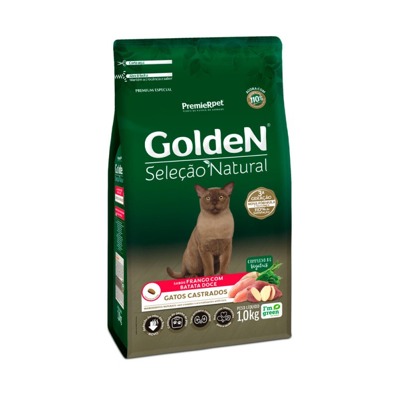 GOLDEN SEL NAT GATOS AD CAST BATATA DOCE 1 KG