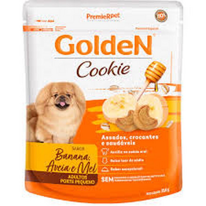 Biscoito Golden para Cães Adultos Sabor Banana Aveia e Mel 350g