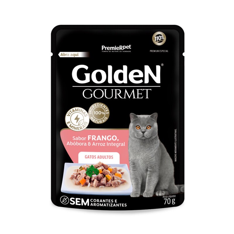 GOLDEN GOURMET GATOS AD FRAN 70 G (20 UN)