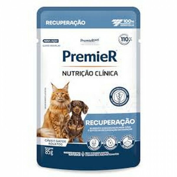 Ração Úmida Sachê PremieR Nutrição Clínica Recuperação para Cães e Gatos Adultos 85G