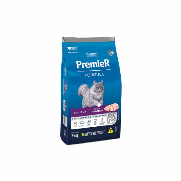 Ração Premier Formula Performance e Vitalidade para Gatos Adultos Sabor Frango 7,5 KG
