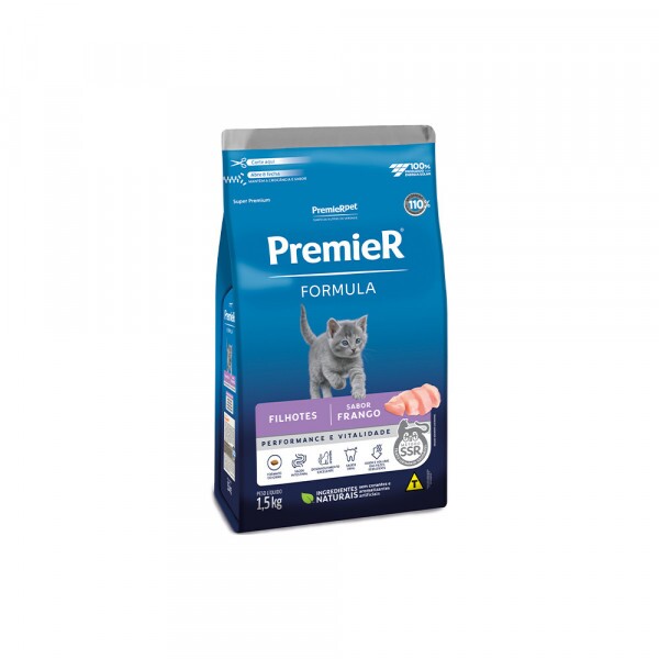 Ração Premier Fórmula Gatos Filhotes Frango 1,5kg