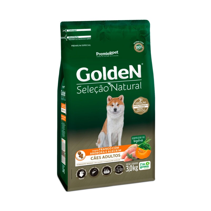 GOLDEN SEL NAT CAES AD ABOBORA 3KG