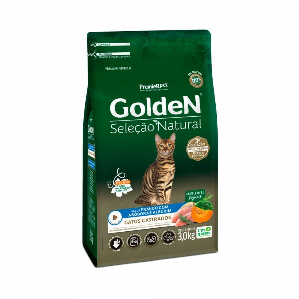 GOLDEN SEL NAT GATOS CAST ABOBORA 3KG