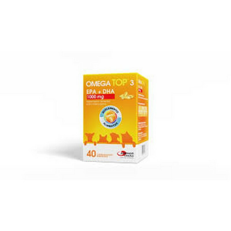 Suplemento Alimentar Ômega Top 3 1000 mg para Cães e Gatos