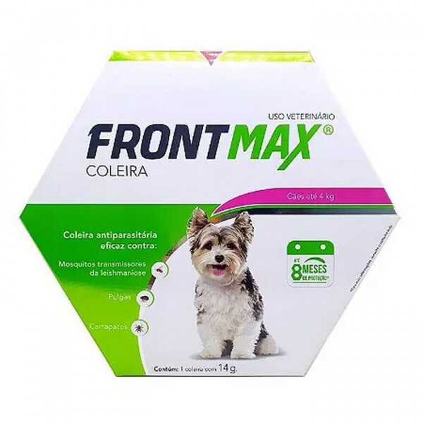 Coleira Antipulgas e Carrapatos Vetoquinol Frontmax Cães até de 4 kg 14 g
