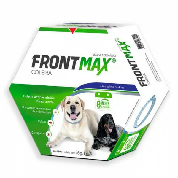 Coleira Antipulgas e Carrapatos Vetoquinol Frontmax Cães acima de 4 kg 26 g