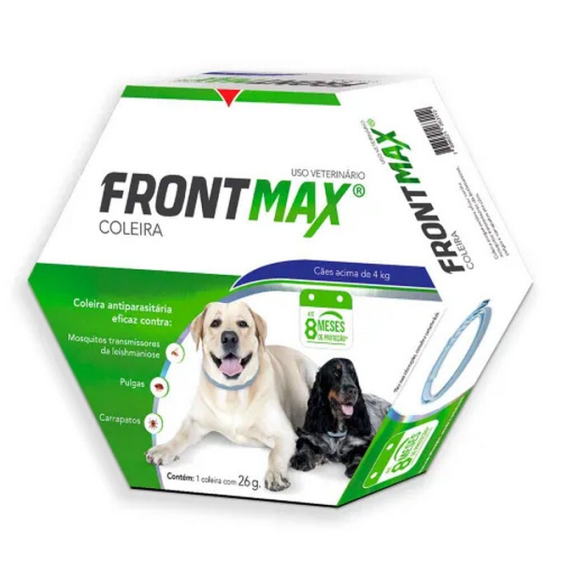 Coleira Antipulgas e Carrapatos Vetoquinol Frontmax Cães acima de 4 kg 26 g