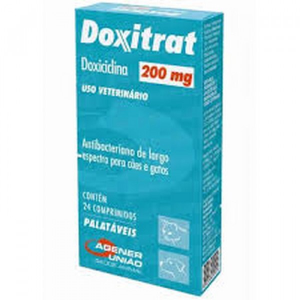 Doxitrat Agener União 200mg 24 Comprimidos 