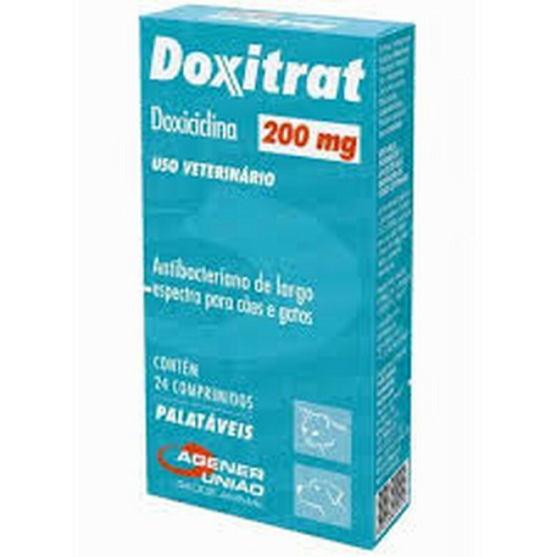 Doxitrat Agener União 200mg 24 Comprimidos 
