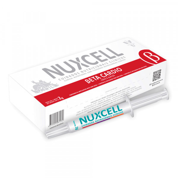 Suplemento Nuxcell Beta Cardio para Cães e Gatos 2 g