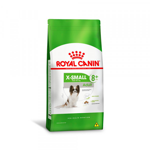 Ração Royal Canin X-Small Adult 8+ Cães Adultos e Idosos 2,5kg