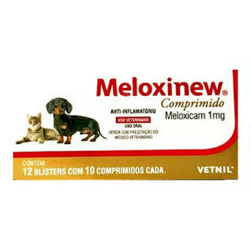 Anti-Inflamatório Meloxinew 1mg Vetnil 10 comprimidos