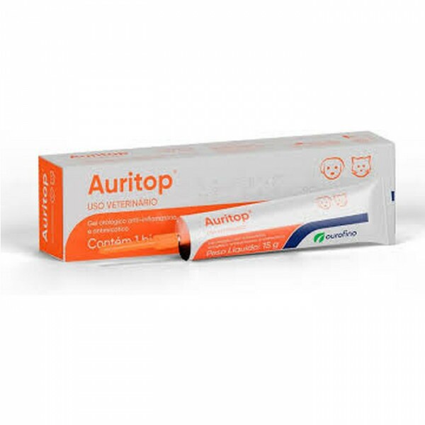 Auritop Ourofino Gel Otológico para Cães e Gatos