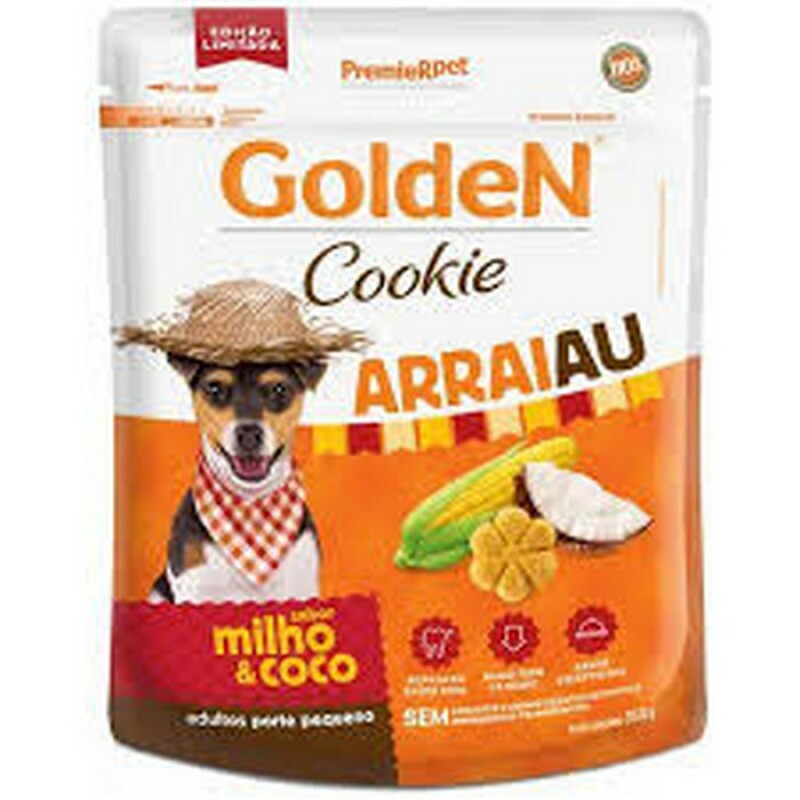 Biscoito Golden Cães Adultos Porte Pequeno Arraiau Edição Limitada 350 g