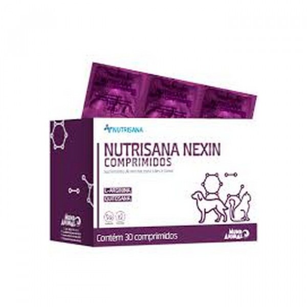 Suplemento Alimentar Nexin para Cães e Gatos Nutrisana 30 Comprimidos