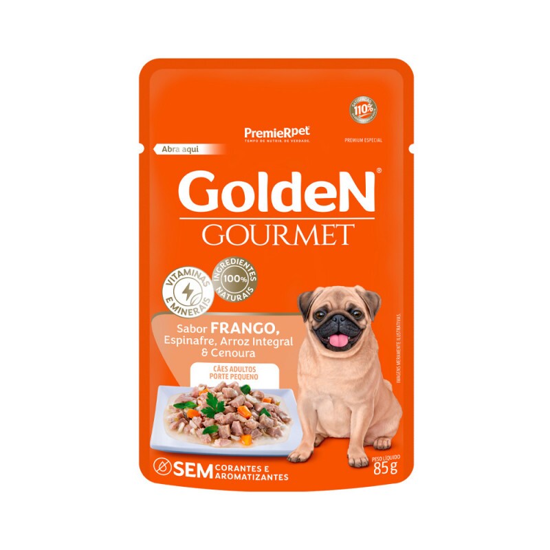 GOLDEN GOURMET CAES AD PEQ PT FRAN 85 G