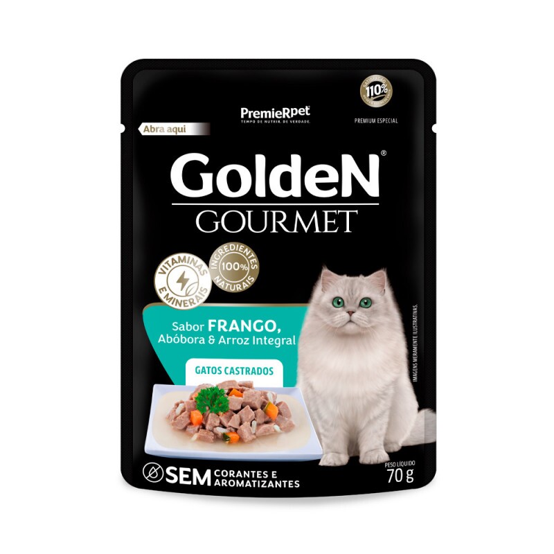 GOLDEN GOURMET GATOS AD CAST FRAN 70 G