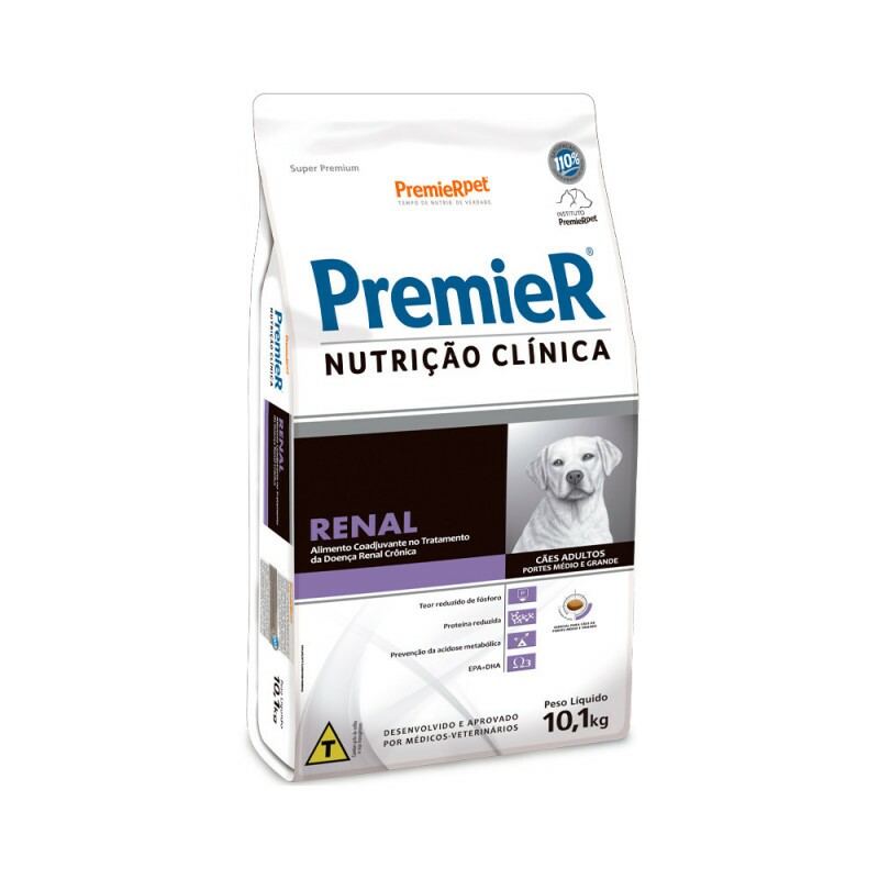 Ração Premier Nutrição Clínica Renal para Cães Adultos de Porte Médio e Grande 10,1 kg