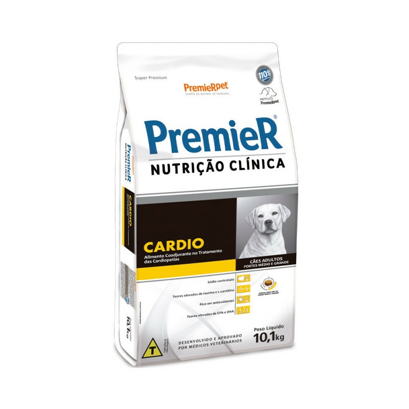 Ração Premier Nutrição Clínica Cardio para Cães de Porte Médio e Grande 10,1 kg