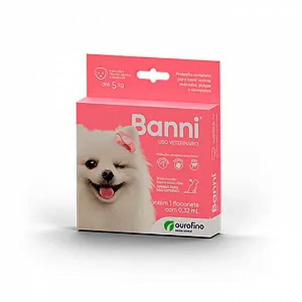 Banni Antipulgas para Cães até 5kg 0,32 ml