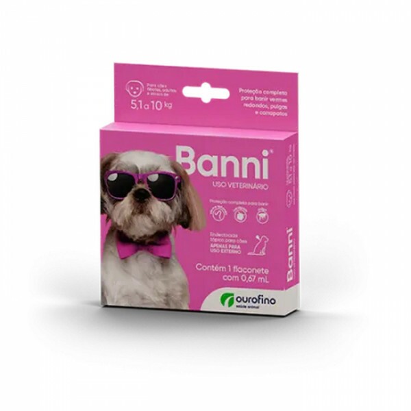 Banni Antipulgas para Cães de 5kg a 10kg 0,67 ml