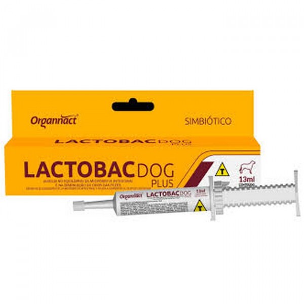 Lactobac Dog Plus Organnact Suplemento Vitamínico 13 ml