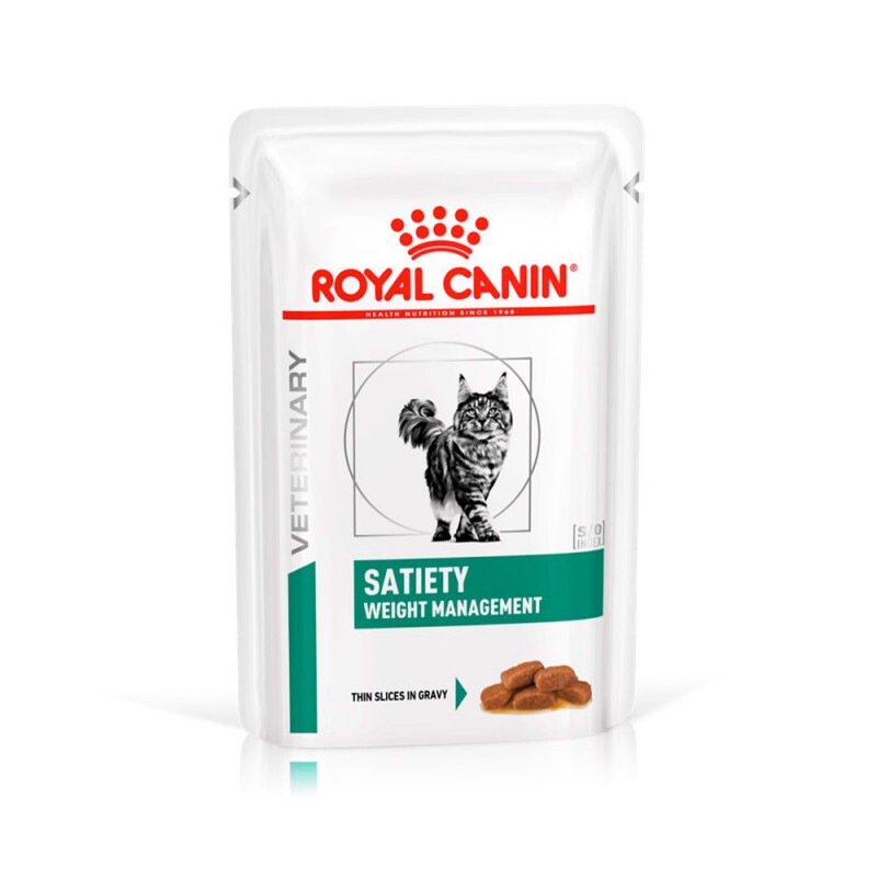 Ração Úmida Royal Canin Sachê Veterinary Diet Satiety para Gatos Com Excesso de Peso - 85 g