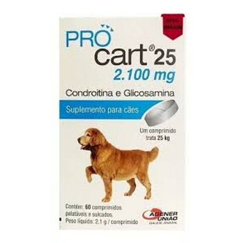 ProCart 25 Agener União 60 Comprimidos