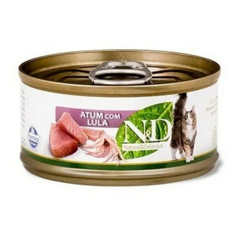 Alimento Úmido para Gatos N&D Feline Atum com Lula 70g
