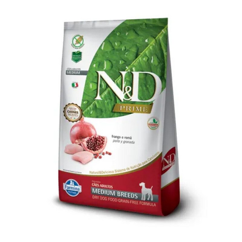 Ração N&D Prime Cães Adultos Medium Frango 10,1 kg