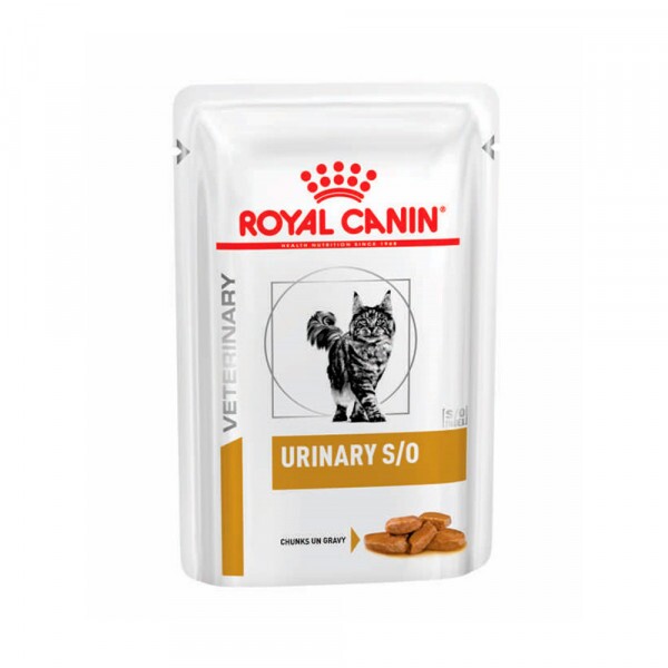 Ração Úmida Royal Canin Sachê Veterinary Diet Urinary S/O para Gatos com Cálculos Urinários - 85 g