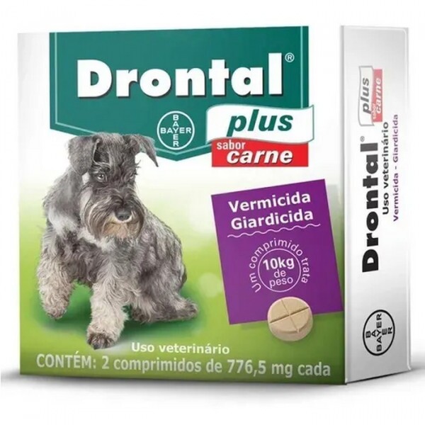 Drontal Plus para Cães de 10 kg Sabor Carne