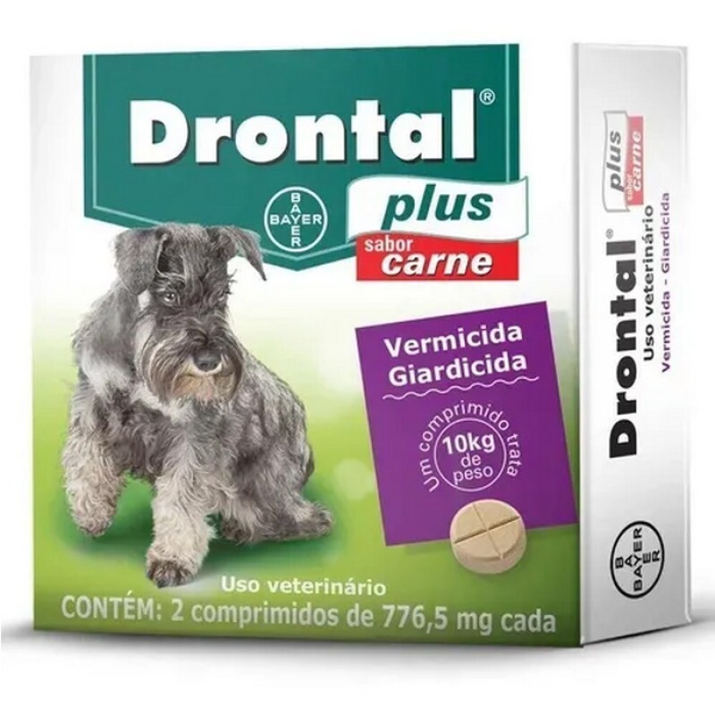 Drontal Plus para Cães de 10 kg Sabor Carne