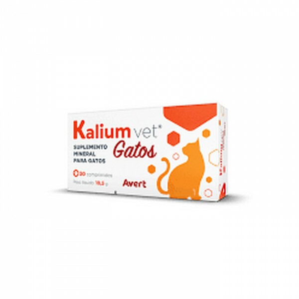 Suplemento Avert Kalium Vet para Gatos 30 Comprimidos