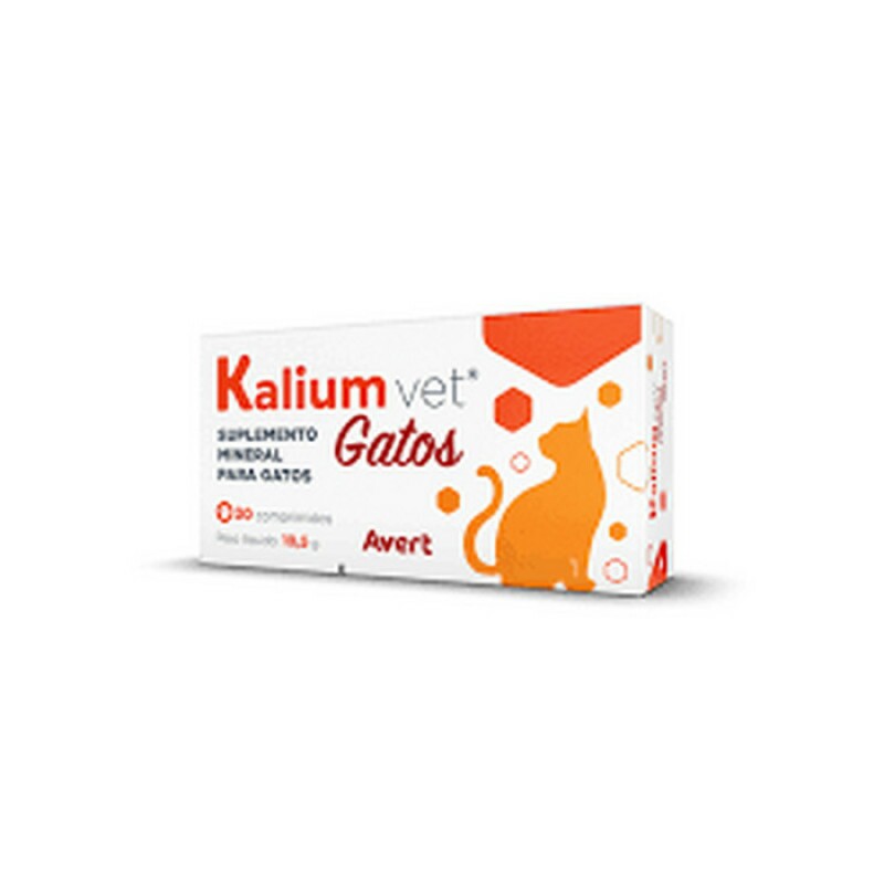 Suplemento Avert Kalium Vet para Gatos 30 Comprimidos