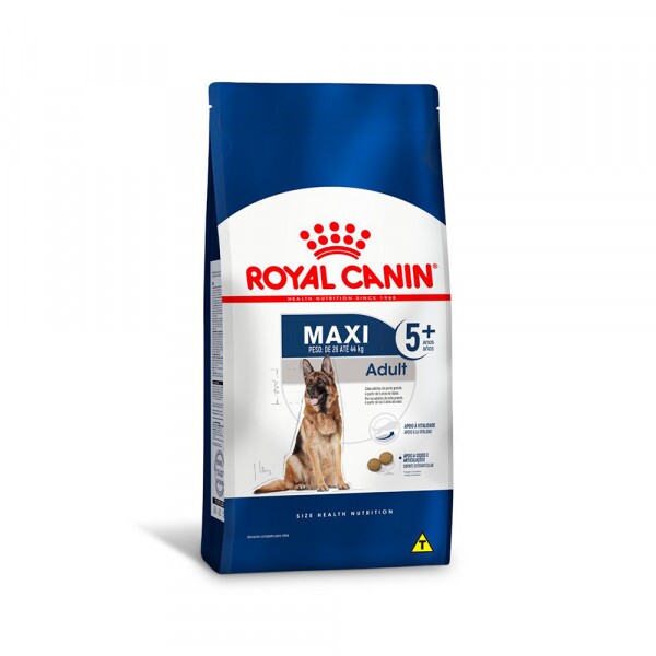 Ração Royal Canin Maxi Adult 5+ para Cães Adultos Porte Grande 15KG - UN